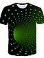 economico T-shirt e canotte da uomo-Per uomo maglietta Pop art 3D Print Rotonda Nero Giallo Rosso Blu Reale Viola Stampa 3D Per uscire Manica corta 3D Stampa Abbigliamento Streetwear Essenziale