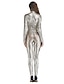 cheap Cosplay &amp; Costumes-Shiny Zentai Suits Party Costume Catsuit Adults&#039; Latex Cosplay Costumes Women&#039;s Zipper Front Nightclub Jumpsuits Sex Christmas Halloween Carnival Hollow / Leotard / Onesie / Skin Suit