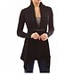 abordables Pulls pour Femme-Cardigan Femme Couleur Pleine Polyester Standard énorme Pull Cardigans Col en V Violet Rose Claire Gris / Manches Longues