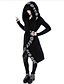 cheap Winter Coats-Women&#039;s Hoodie Geometric Casual Hoodies Sweatshirts  Black