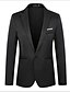 cheap Men&#039;s Christmas Outerwear-Men&#039;s Blazer Regular Fit Polyester Men&#039;s Suit Blue / Wine / Gray - Peaked Lapel