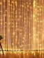 abordables Tiras de Luces LED-luces de cortina led al aire libre decoración impermeable led patio boda jardín fiesta ventana dormitorio luces de cadena al aire libre para manguera decoración del hogar vacaciones 2x2m