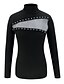 preiswerte Tops &amp; Blouses-Damen T-Shirt Einfarbig Ausgeschnitten Stehkragen Grundlegend Oberteile Schwarz