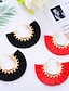 cheap Earrings-Women&#039;s Earrings Retro Joy Earrings Jewelry Yellow / Light Red / Pink For Club