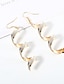 abordables Earrings &amp; Rings-Women&#039;s Casual Alloy Wave Gold Silver Drop Earrings