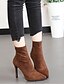 cheap Boots-Women&#039;s Boots Stiletto Heel Boots Stiletto Heel Pointed Toe Booties Ankle Boots Daily Suede Black Khaki / Mid-Calf Boots