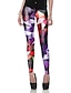 cheap Graphic Chic-Women&#039;s Sporty Comfort Sports Gym Yoga Leggings Pants Patterned Full Length Purple