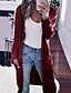 cheap Jackets-Women&#039;s Solid Colored Long Sleeve Loose Cardigan Sweater Jumper, V Neck Black / Wine / White S / M / L
