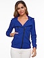 preiswerte Damen Jacken-Damen Sport Polyester Mantel Oberteile Wasser-Blau