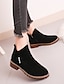cheap Boots-Women&#039;s Boots Block Heel Boots Low Heel Round Toe Booties Ankle Boots Casual Daily Suede Solid Colored Black Yellow Green