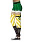 abordables Pants-Mujer Navidad Delgado Leggings Pantalones de Deporte Pantalones de impresión en 3D Estampado Rojo Verde Trébol S M L