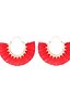 abordables Boucles d&#039;Oreille-Femme Boucles d&#039;Oreille Rétro Joie Des boucles d&#039;oreilles Bijoux Jaune / Rouge clair / Rose Pour Soirée