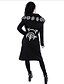 abordables Manteaux d&#039;Hiver-Femme Sweat à capuche Géométrique Simple Pulls Capuche Pulls molletonnés Noir