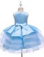 cheap Girls&#039; Dresses-Kids Toddler Little Dress Girls&#039; Floral Solid Colored Performance Tulle Dress Embroidered Patchwork Pink Lavender Red Knee-length Sleeveless Sweet Dresses Fall Spring New Year Slim 2-8 Years / Summer