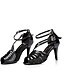 abordables Pumps &amp; Heels-Mujer Zapatos de baile Zapatos de Baile Latino Tacones Alto Borla Slim High Heel Personalizables Negro y Plateado / Negro / Beige / Entrenamiento / Rendimiento