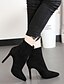 abordables Boots-Femme Bottes Stiletto Heel Boots Talon Aiguille Bout pointu Bottines Bottines Quotidien Daim Noir Kaki / Bottes Mi-mollet