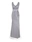 cheap Dresses-Women&#039;s Flapper Dress Maxi long Dress Pink Gold Sleeveless Solid Color Sequins Split Glitter Deep V Elegant Sexy S M L XL XXL