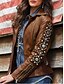 cheap Furs &amp; Leathers-Women&#039;s Solid Colored Fall &amp; Winter Regular Faux Leather Jacket Daily PU Long Sleeve Coat Tops