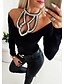 cheap T-Shirts-Women&#039;s Solid Colored Cut Out Rivet Blouse Basic Daily Halter Neck White / Black / Blushing Pink