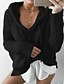 cheap Hoodies &amp; Sweatshirts-Women&#039;s Hoodie Sweatshirt Pullover Basic Sherpa Fleece Teddy Black Pink Wine Solid Color Plain Casual Loose Fit Long Sleeve Hoodie Fleece