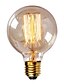 billige Glødelampe-4stk 40 W E26 / E27 G80 Varm hvit 2300 k Kontor / Bedrift / Mulighet for demping / Dekorativ Glødelampe Vintage Edison lyspære 220-240 V