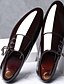 baratos Sapatos masculinos-Homens Oxfords Sapatos Confortáveis Diário Couro Ecológico Preto Marron Outono &amp; inverno