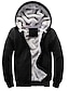 cheap Hoodies-Men&#039;s Zip Hoodie Sweatshirt Jacket Fleece Hoodie Splicing Hooded Daily Fleece Cool Clothing Apparel Hoodies Sweatshirts  Long Sleeve Blue Light Grey