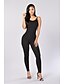 cheap Jumpsuits &amp; Rompers-womens spaghetti strap bodysuits one piece jumpsuits rompers playsuit black