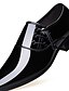abordables Chaussures pour hommes-Homme Oxfords Chaussures en cuir De plein air Gomme Microfibre Noir Marron Automne