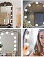 billige Vanity-lamper-forfengelighet speil lys veggmontering hollywood stil led forfengelighet lys med 10 justerbare og dimbare led pærer forfengelighet lys kit for speil led lys for makeup speil