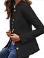 cheap Coats &amp; Trench Coats-Women&#039;s Coat Casual Jacket Daily WorkWear Fall Winter Regular Coat Stand Collar Regular Fit Chic &amp; Modern Jacket Long Sleeve Solid Color Blue Yellow Orange