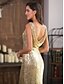 cheap Maxi Dresses-Sheath / Column Evening Gown Beautiful Back Dress Party Wear Formal Evening Floor Length Sleeveless Scoop Neck Sequined with Sequin 2024