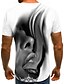 abordables Tank Tops-T-shirt Homme Graphique Col Rond Manches Courtes Imprimer Standard du quotidien Sortie Vêtement de rue Punk et gothique Spandex Polyester / Eté