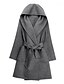 cheap Coats &amp; Trench Coats-Women&#039;s Coat Fall &amp; Winter Daily Long Coat Regular Fit Jacket Long Sleeve Solid Colored Gray Camel Black