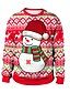 billige Christmas Sweater-Dame Pullover-sweatshirt Regnbue Trykt mønster Farveblok Daglig Weekend Andre tryk Aktiv Jul Hættetrøjer Sweatshirts Løstsiddende Regnbue