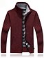 cheap Men&#039;s Sweaters &amp; Cardigans-Men&#039;s Unisex Sweater Cardigan Color Block Knitted Chunky Long Sleeve Regular Fit Sweater Cardigans Fall Winter V Neck Blue Black Wine