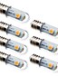 abordables Ampoules Maïs LED-7 pièces 0.5 W Ampoules Maïs LED 15 lm E14 3 Perles LED SMD 5050 Décorative Blanc Chaud Blanc 100-240 V