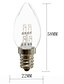 billige LED-stearinlys-3stk 1 W LED-stearinlyspærer 20 lm E12 4 LED Perler DIP LED Dekorativ Varm hvid Hvid 100-240 V