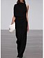 abordables Jumpsuits &amp; Rompers-Combinaison-pantalon Femme Couleur Pleine Blanche Noir Rouge M L XL XXL / Ample
