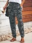 abordables Bottoms-Mujer Militar Corte Ancho Chinos Pantalones - Color Camuflaje Estampado Gris S / M / L
