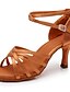 cheap Pumps &amp; Heels-Women&#039;s Latin Shoes Heel Slim High Heel Silk Sparkling Glitter Black / Pink / Brown / Performance / Leather / Practice