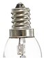 billige LED-stearinlys-3stk 1 W LED-stearinlyspærer 20 lm E12 4 LED Perler DIP LED Dekorativ Varm hvid Hvid 100-240 V