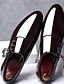 baratos Sapatos masculinos-Homens Oxfords Sapatos Confortáveis Diário Couro Ecológico Preto Marron Outono &amp; inverno