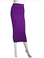 cheap Bottoms-Women&#039;s Bodycon Skirts Solid Colored White Black Purple / Maxi / Skinny