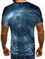 cheap Tank Tops-Men&#039;s T shirt Graphic Round Neck Daily Going out Short Sleeve Print Tops Streetwear Punk &amp; Gothic Navy Blue / Summer