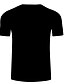 cheap Tank Tops-Men&#039;s T shirt Graphic Simulation Plus Size Print Short Sleeve Daily Tops Basic Exaggerated Black