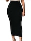 cheap Bottoms-Women&#039;s Bodycon Skirts Solid Colored White Black Purple / Maxi / Skinny