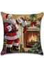 abordables Hogar y Jardín-Funda de almohada navideña, 6 uds., dibujos animados navideños, cojín tradicional navideño, decoración del hogar