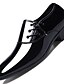 abordables Zapatos de hombre-Hombre Oxfords Zapatos Confort Diario PU Negro Marrón Otoño invierno