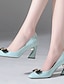 cheap Pumps &amp; Heels-Women&#039;s Heels Chunky Heel Square Toe Daily PU Black Blue